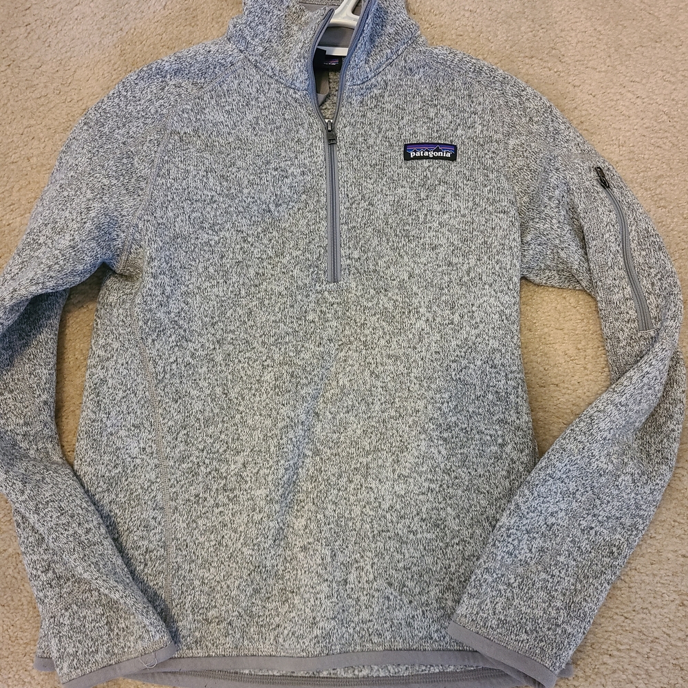 Womens Patagonia 1/4 Zip Birch Small Pullover